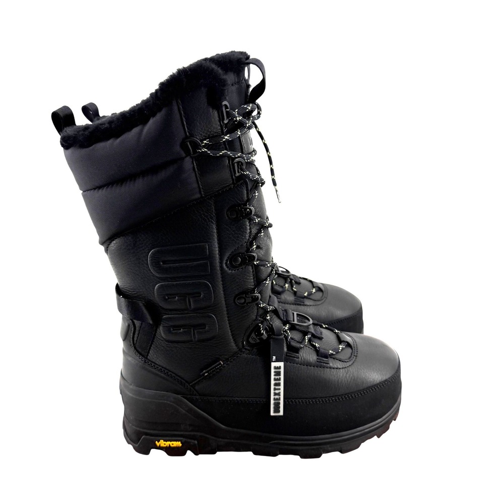 UGG Shasta Boot Tall Snow Black Waterproof Gore-Tex Vibram 1151850 Men 7 Women 8